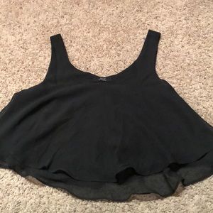 Double lined cropped blouse